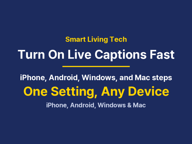 How To Turn On Live Captions: iPhone, Android, Windows and Mac