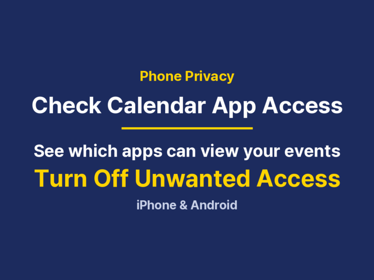 How to Check Calendar App Permissions: iPhone, Android and Fixes