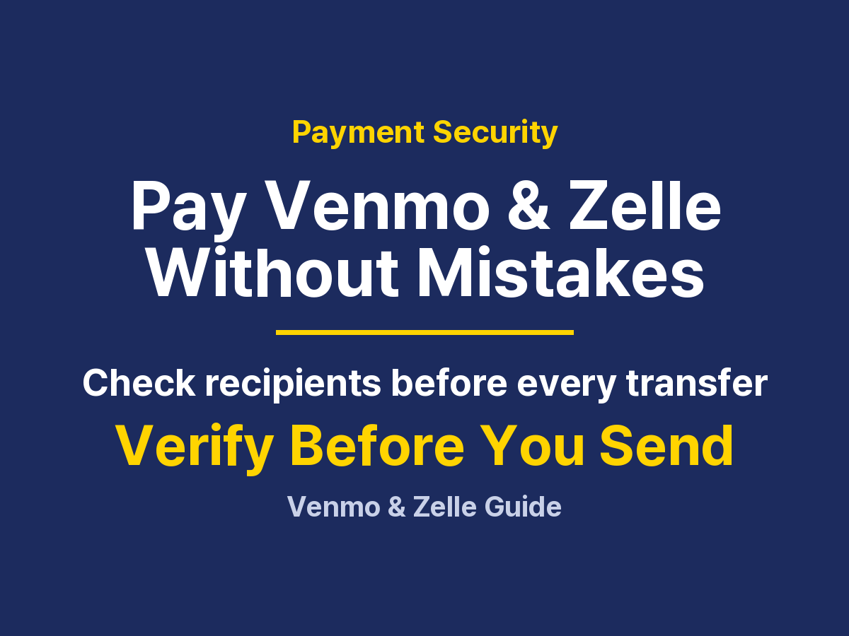 How to Pay With Venmo and Zelle Safely: Recipients, Usernames and Checks