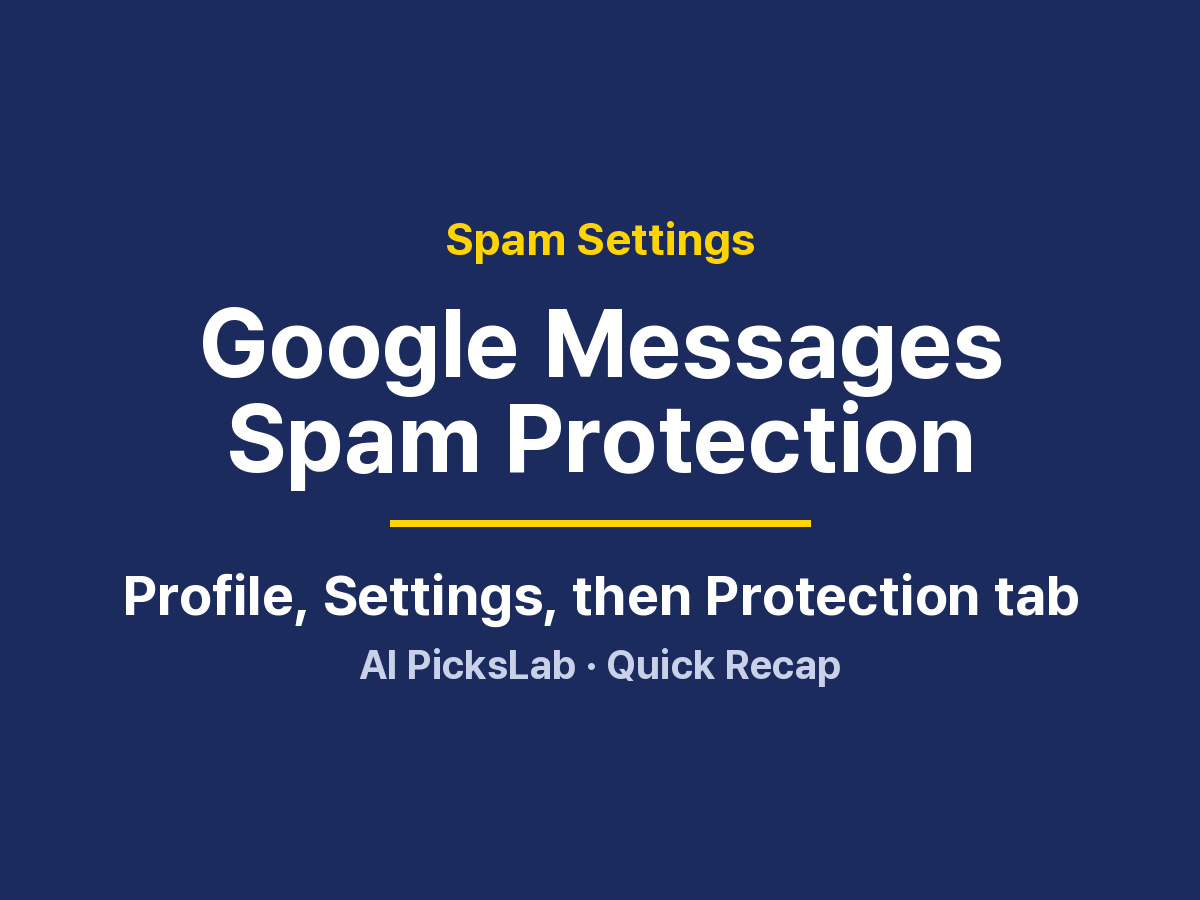 Spam Settings - Google Messages Spam Protection
