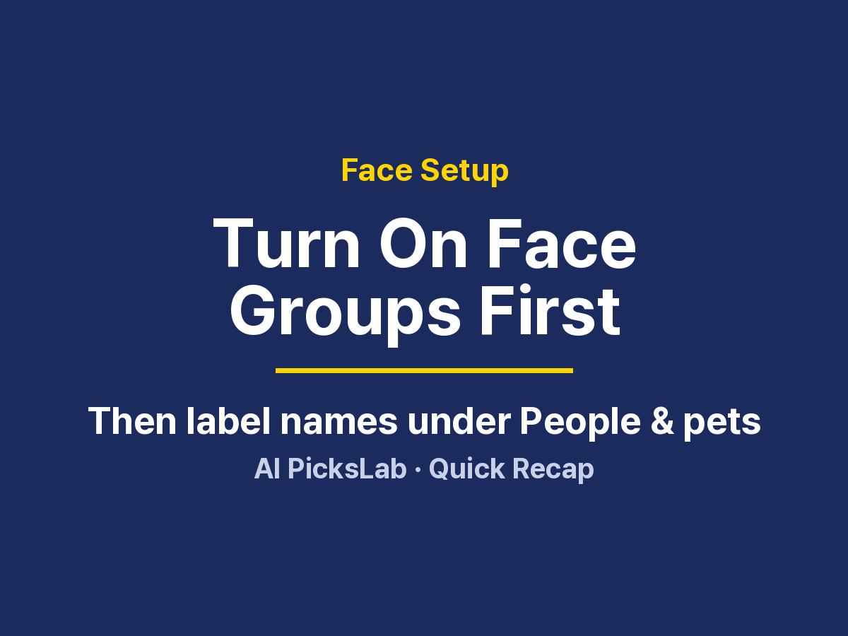 Face Setup - Turn On Face Groups First