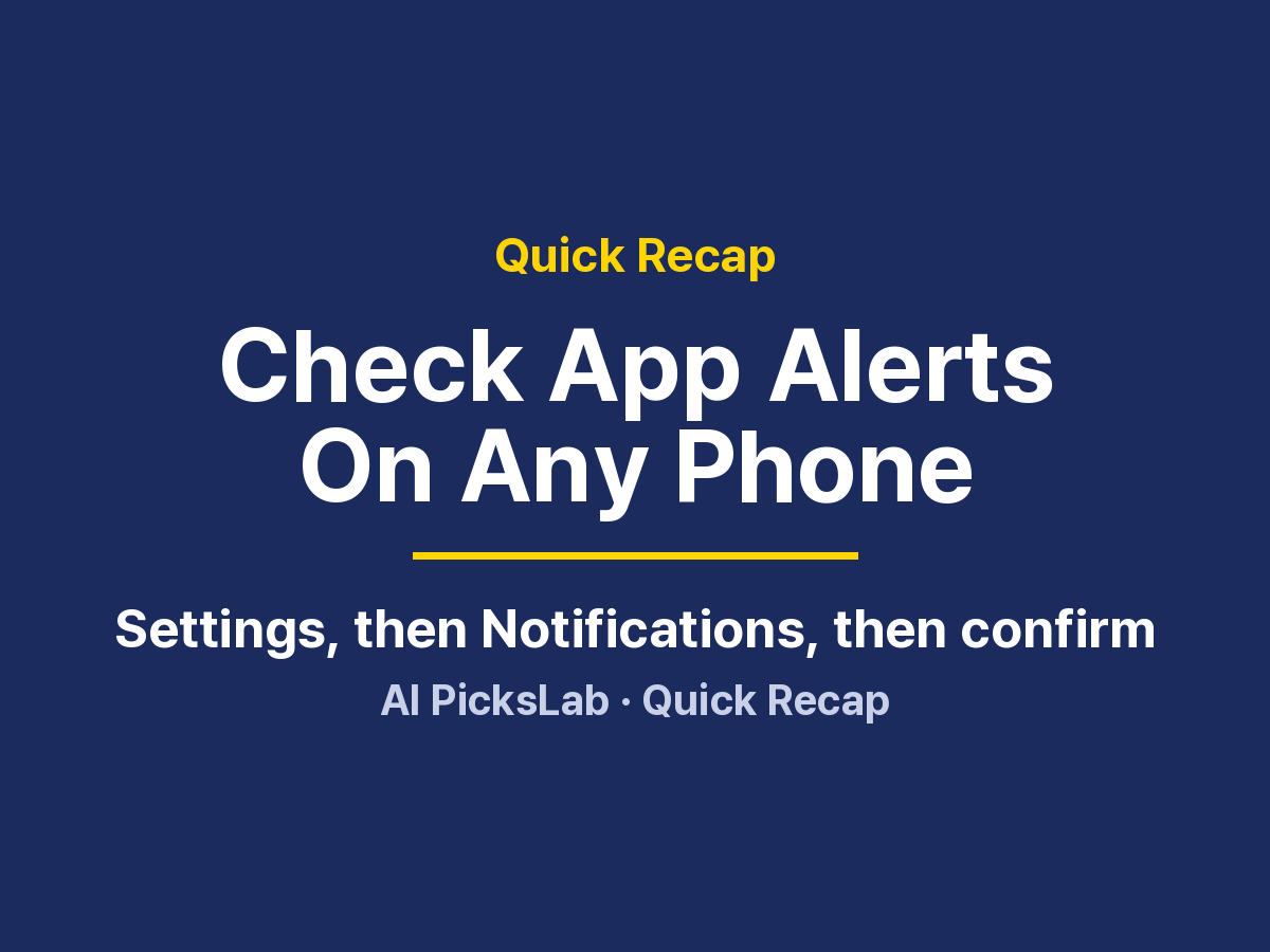 Quick Recap - Check App Alerts On Any Phone