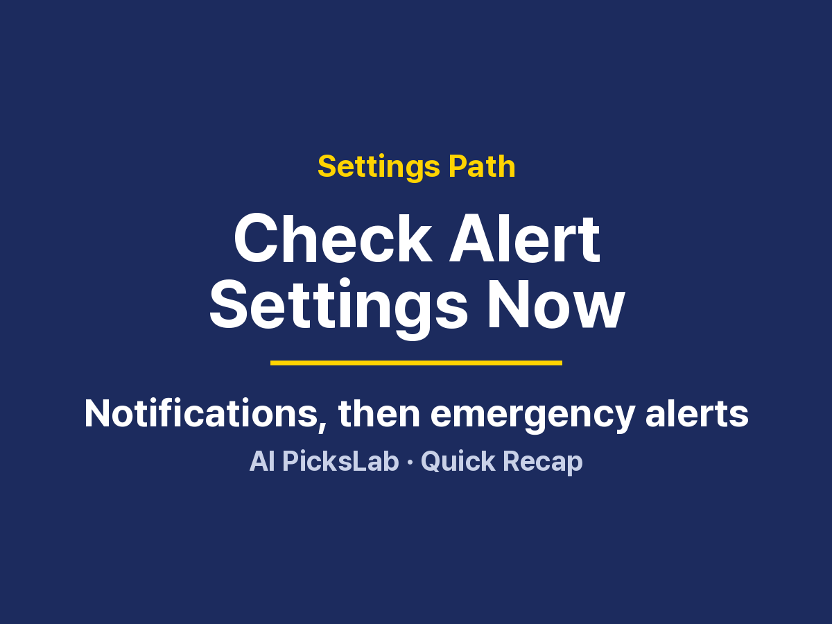 Settings Path - Check Alert Settings Now